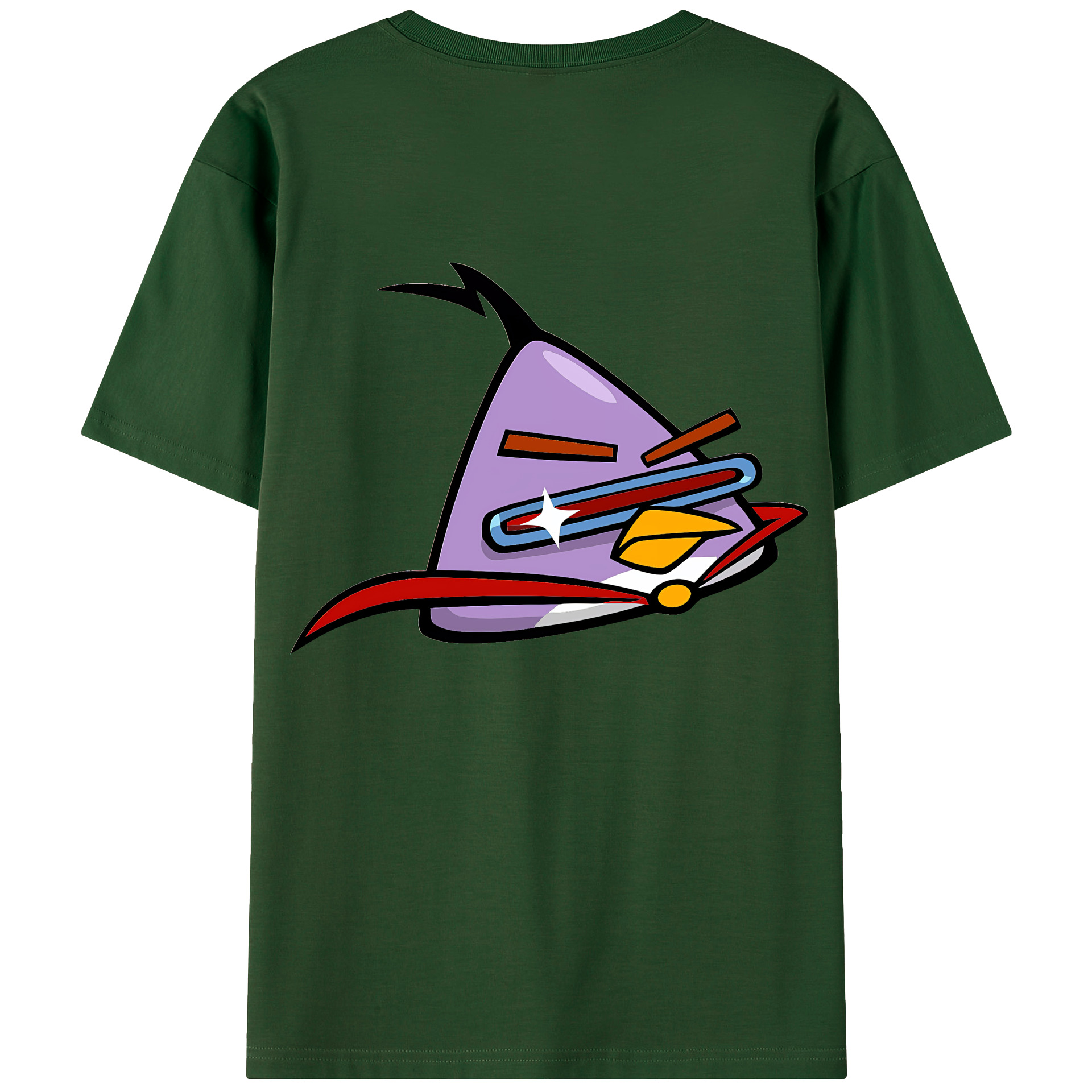 （画像用） Angry Birds アングリーバード 綿100％半袖Tシャツ（背面プリント）
